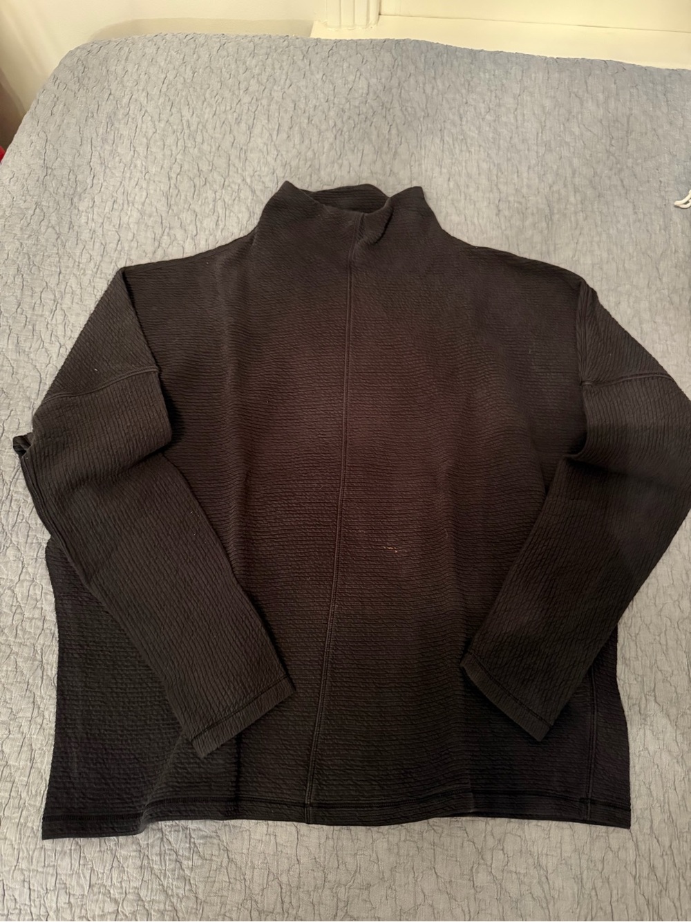 lululemon athletica Black Mock Neck Sweatshirt